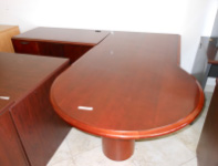Round Mahogany Desk-image